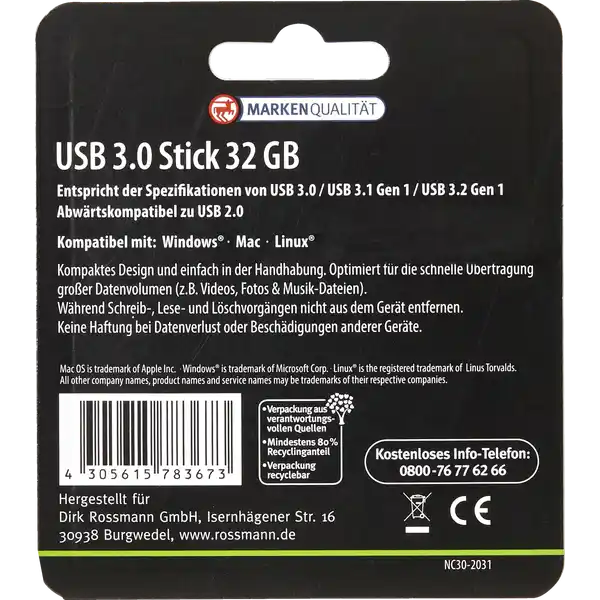 USB-Stick 3.0, 32 GB
