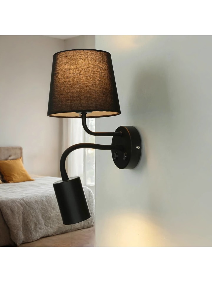 Licht-Erlebnisse Wandlampe in Schwarz günstig kaufen onesize