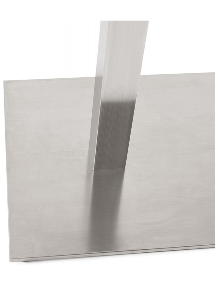 KADIMA DESIGN Hochtisch aus Holz Weiß mit Metallgestell | Modern Minimalistisch in Weiß günstig kaufen onesize