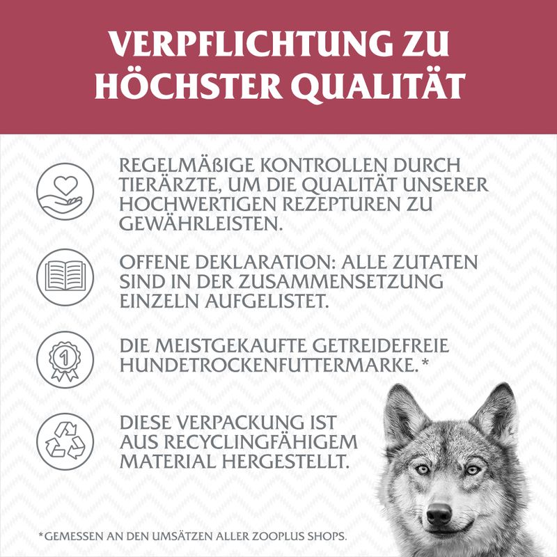 Wolf of Wilderness 'Ruby Midnight' - Rind & Kaninchen