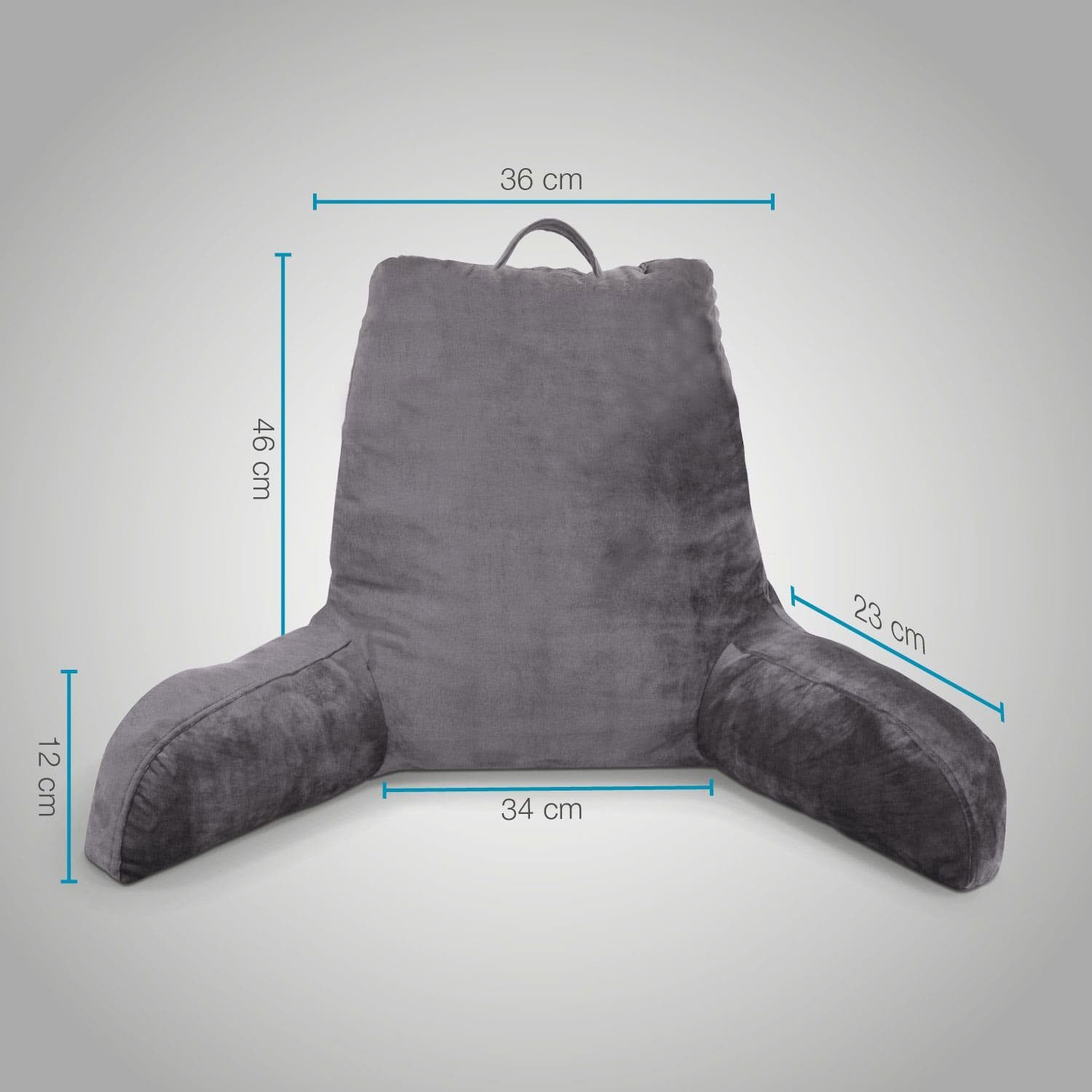 aktivshop Rückenkissen mit Armlehnen, 1-tlg.