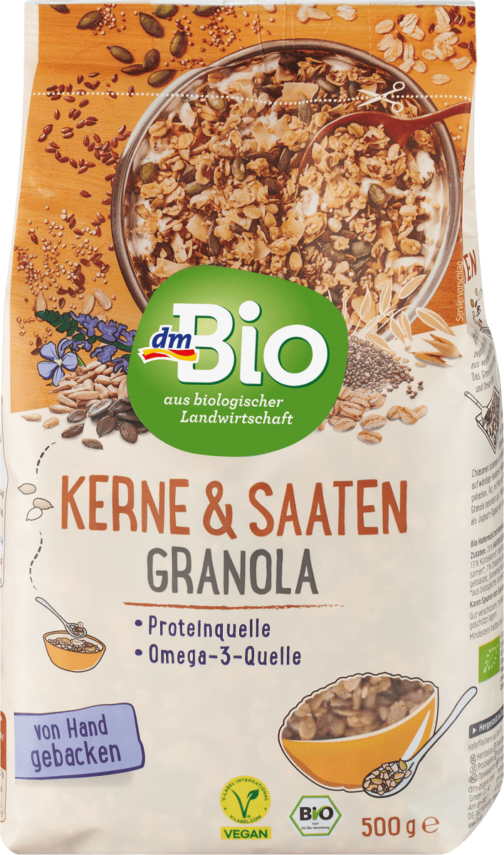 Knuspermüsli, Kerne & Saaten Granola, 500 g