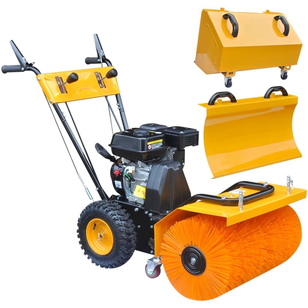 DOTMALL Kehrmaschine + Schneekehrmaschine Kombigerät Set, 60 cm Arbeitsbreite
