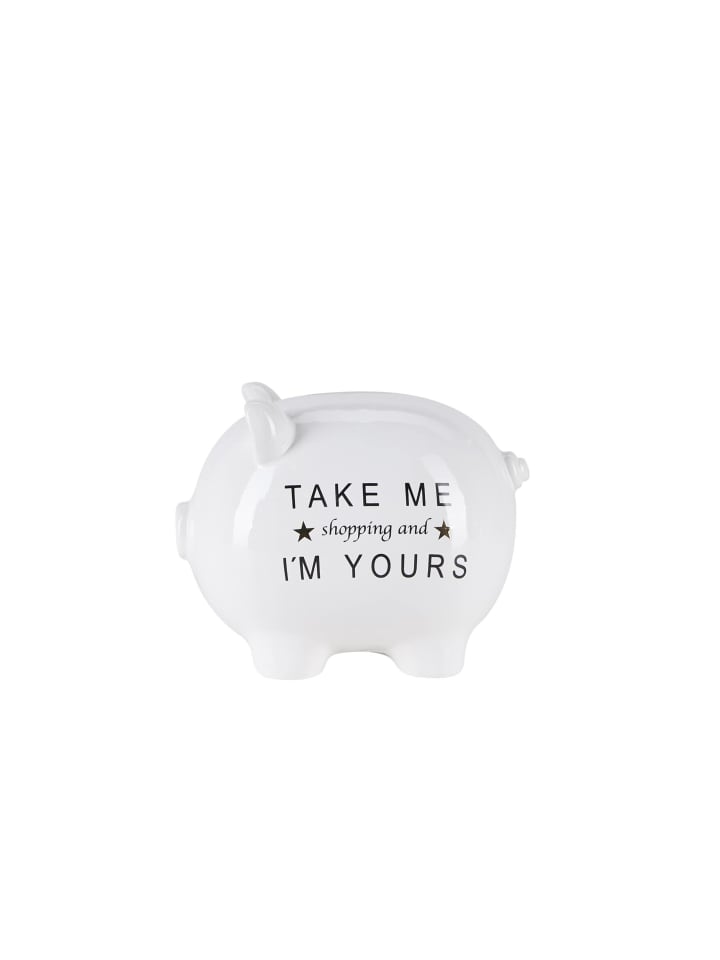 Bahne Sparschwein Take me… in Weiß günstig kaufen onesize