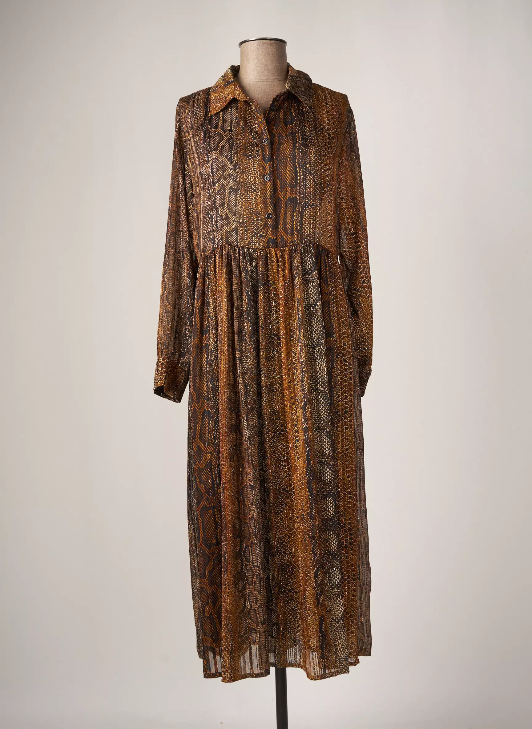 Signe Nature Robes Longues Femme couleur marron