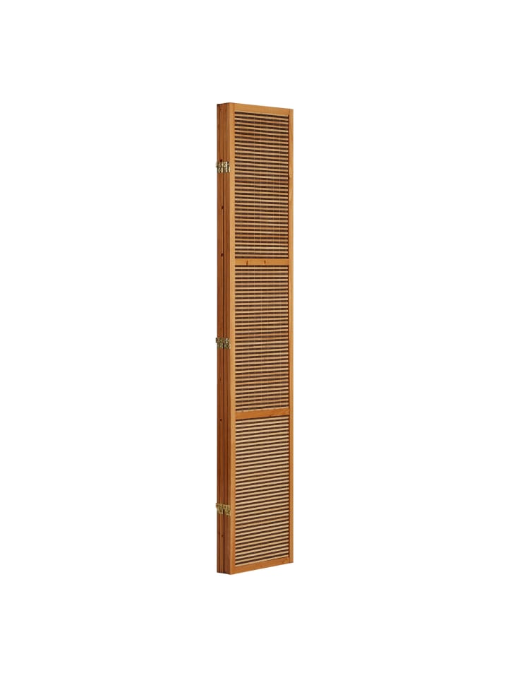 Homestyle4u Paravent 4-tlg. Sondergröße 200x160 cm in Braun günstig kaufen onesize