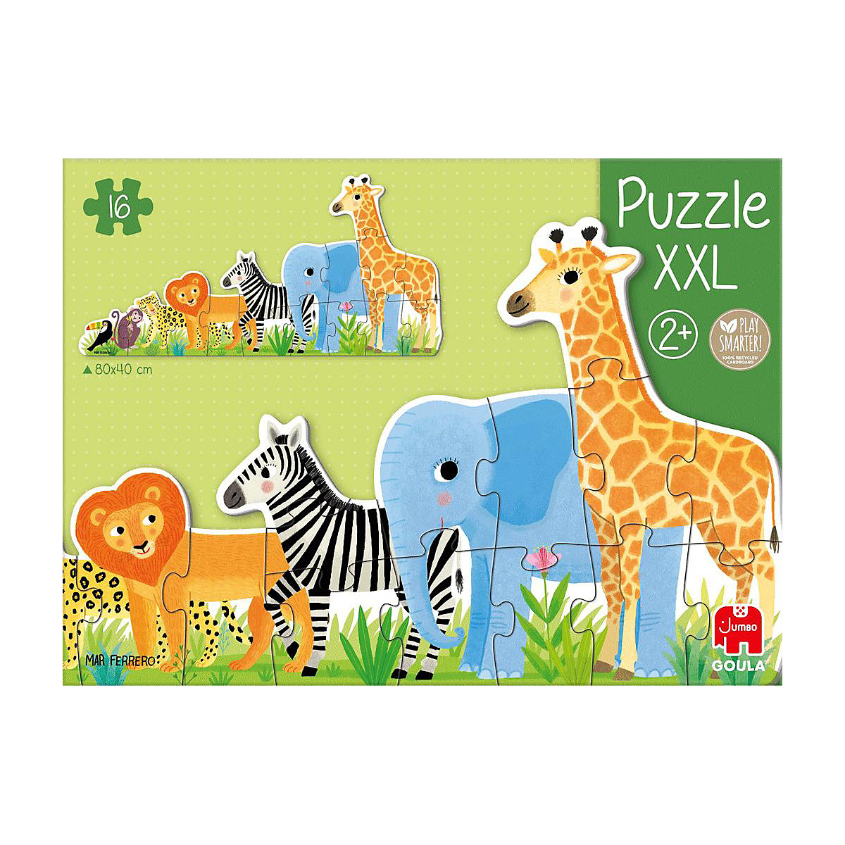 XXL-Puzzle 16 Teile - Dschungel
