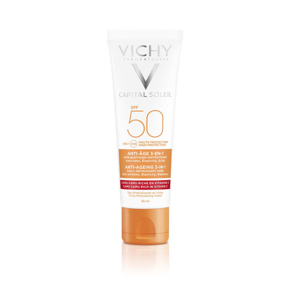 Vichy Idéal Soleil Anti-âge 3-en-1 SPF50