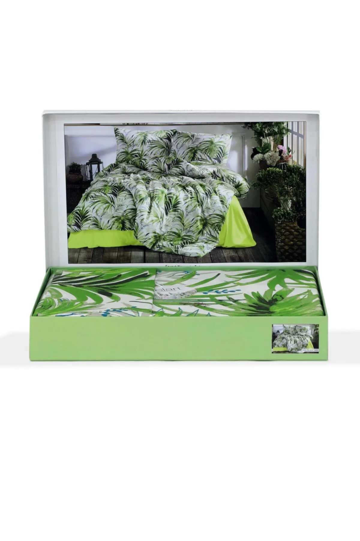 Elart  Nature Texture Bettbezug-Set für Einzelbett, 100 % natürliche Baumwolle, Ranforce, 3-teilig