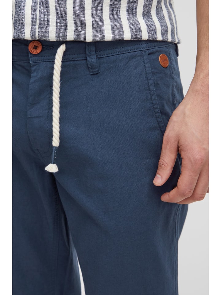 BLEND Leinenhose BHLanias 20711284ME lange Leinenhose mit Kordel im Bund in Blau günstig kaufen