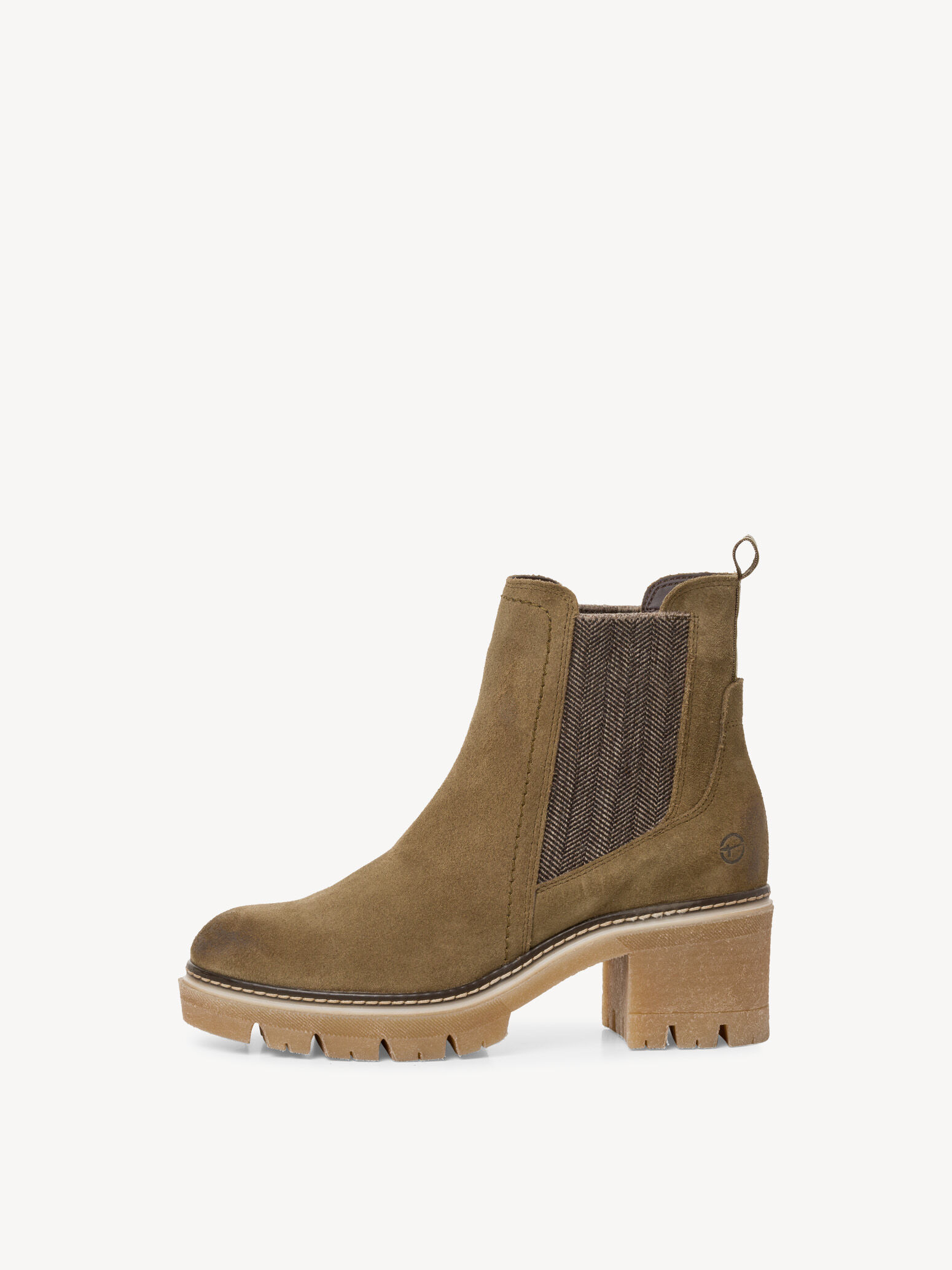 Bottine Chelsea en cuir - vert
