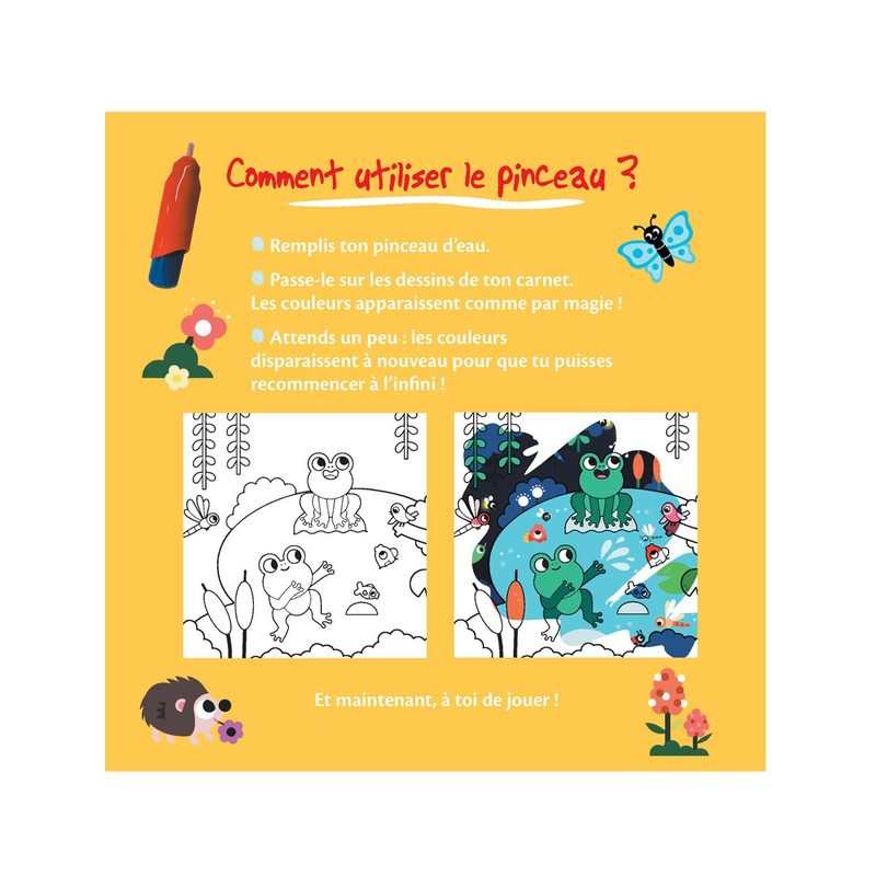 Livre Pinceau Magique, Les petites bêtes - Gründ
