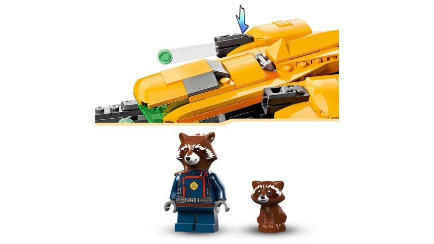 LEGO Marvel 76254 Baby Rockets Schiff, Guardians of the Galaxy Spiel-Set