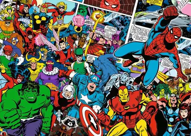 Puzzle 1000 Teile - Challenge Marvel