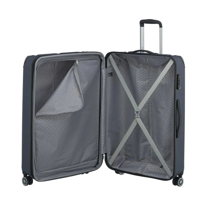 Travelite City Trolley mit 4 Rollen L 77cm EXP 113 Liter - Marine