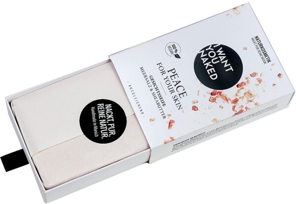 I Want You Naked Peace For Your Skin Meersalz & Sheabutter Gesichtsseife