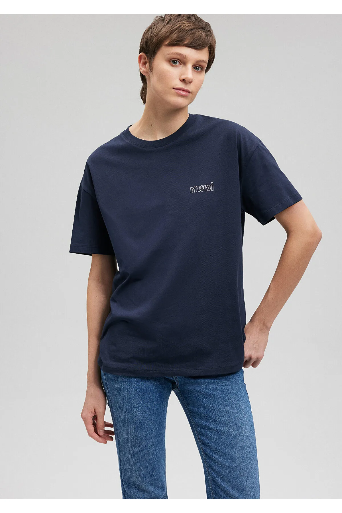 Mavi  T-Shirt - Dunkelblau - Relaxed Fit