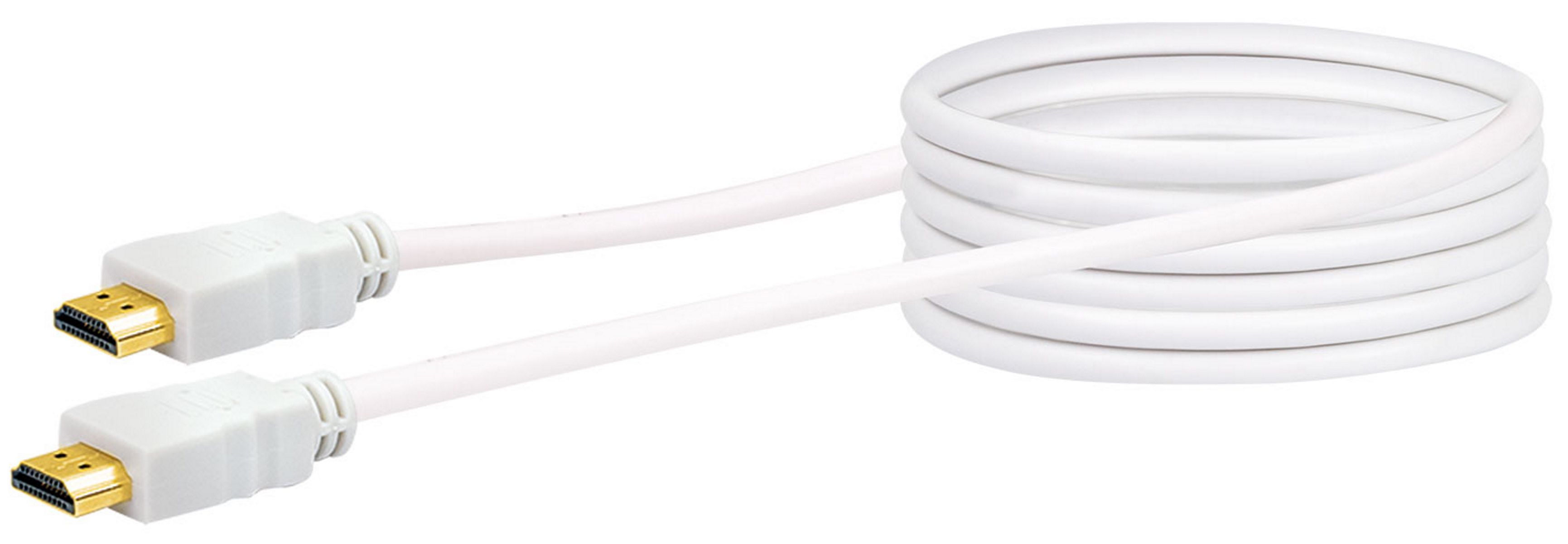 Schwaiger HDM0300 3 meter weißes  HDMI Anschlusskabel