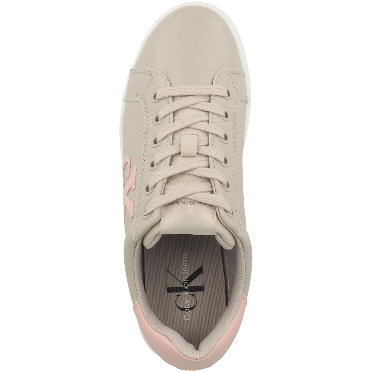 Calvin Klein Classic Cupsole Laceup Sneaker Low beige