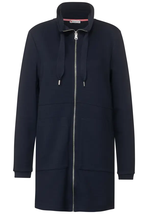 Street One Lange Sweatjacke mit Zipper
