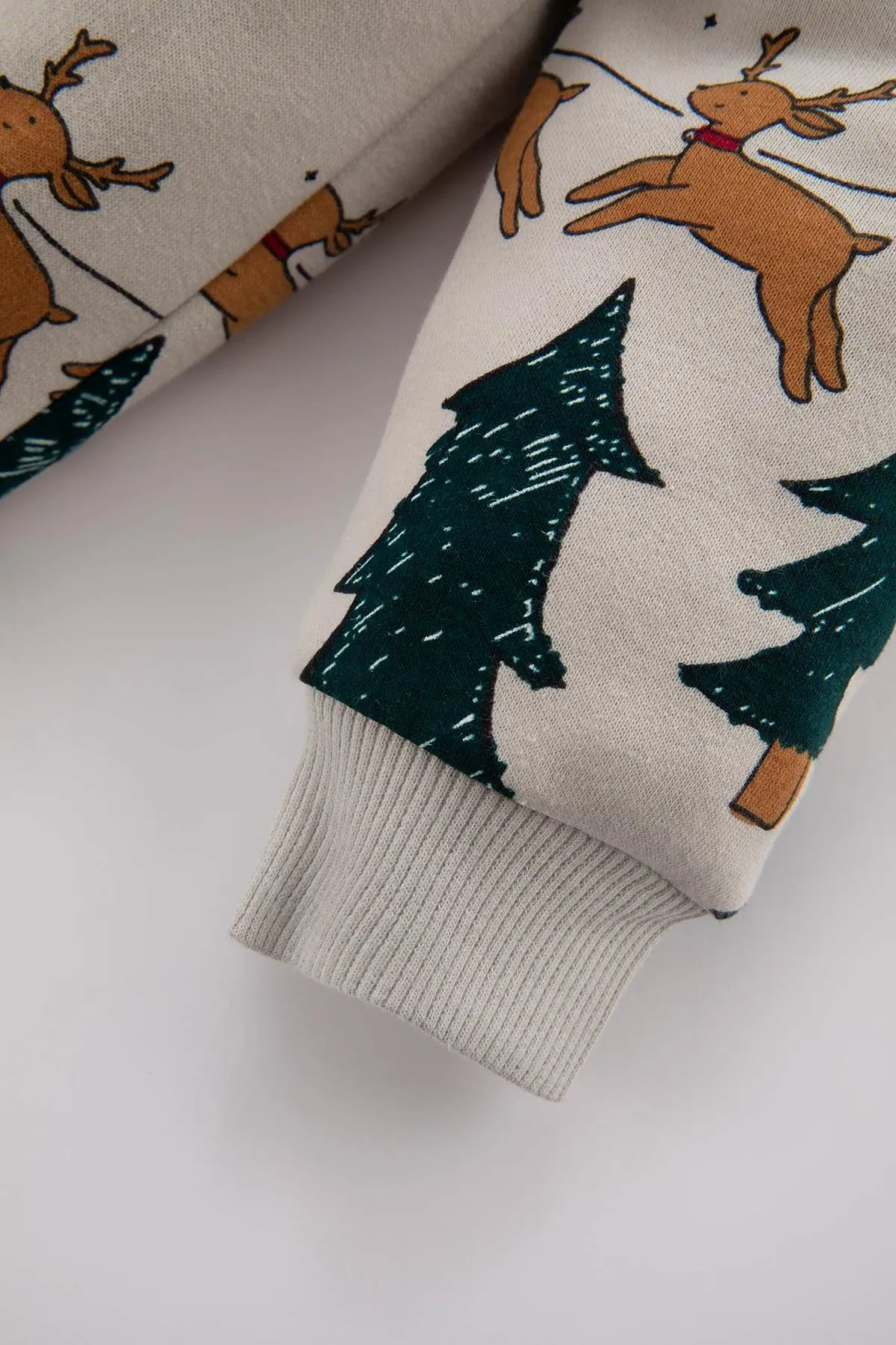 DeFacto  Dickes Sweatshirt-Jogginghose-Set mit Neujahrsmotiv für Babys im 2er-Set