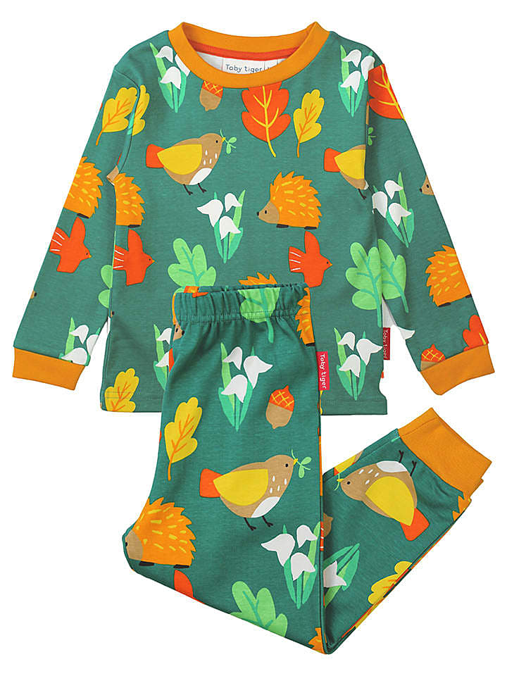 Toby Tiger Pyjama in Grün günstig kaufen 116