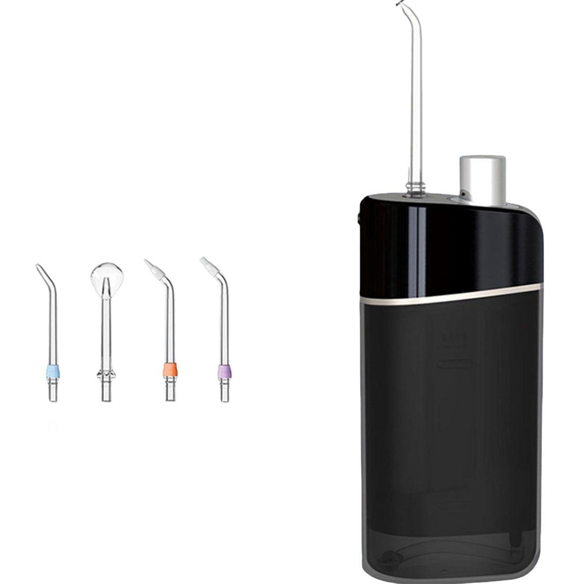 carefully selected Munddusche Tragbarer Mundreiniger, Zubehör: 2 Stück, 3 Modi, IPX7 wasserdicht