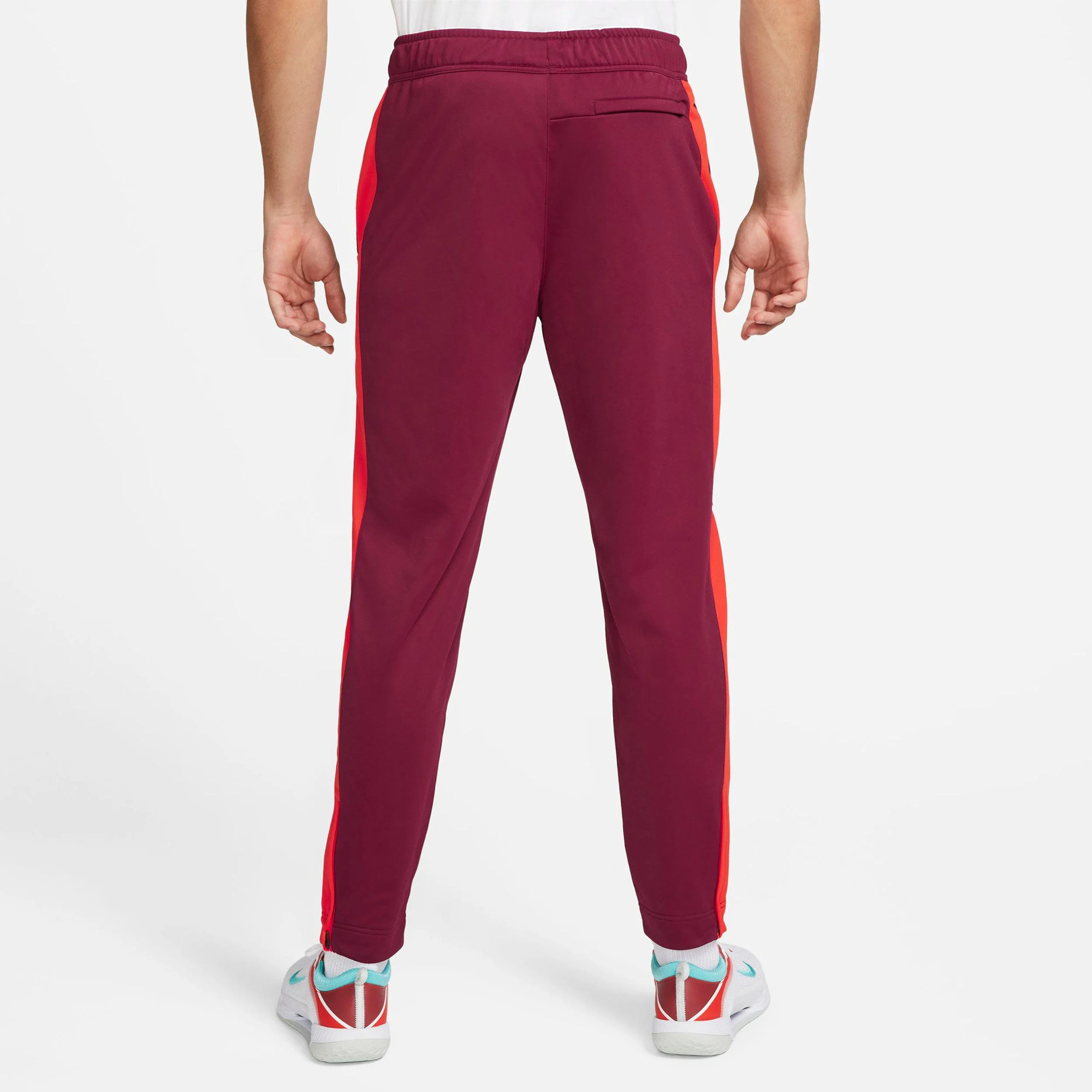 Court Heritage Trainingshose Herren - Dunkelrot, Orange
