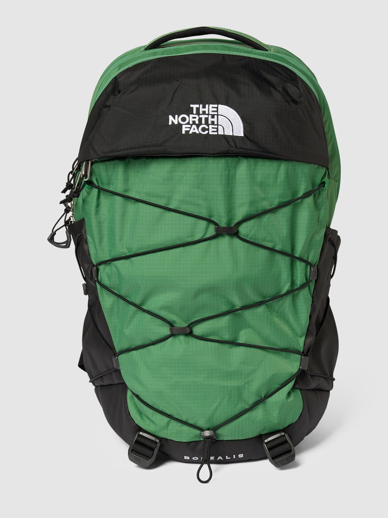 Rucksack mit Label-Print Modell 'BOREALIS' in grün