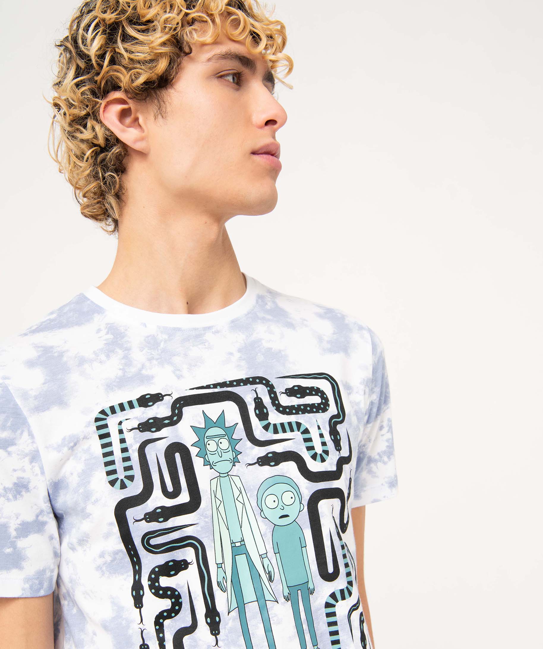 Tee-shirt homme à manches courtes imprimé - Rick & Morty blanc | GEMO