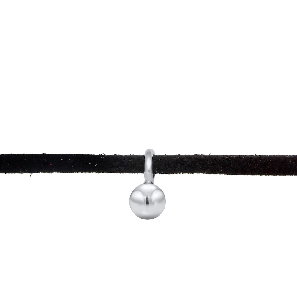 Elli Elli Collier Choker Velour Noir Collier Femme - (925/1000) Argent Plaqué Or collier