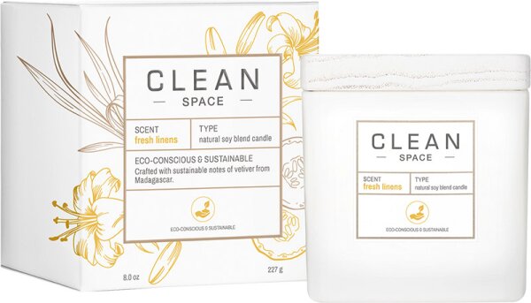 CLEAN RESERVE Home Collection Fresh Linens Duftkerze