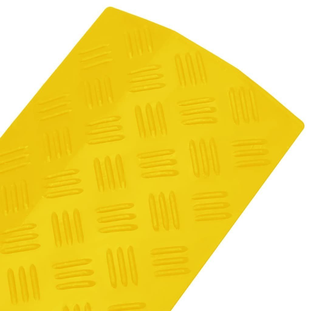 vidaXL Parkschwelle Kabelbrücken 2 Stk 98,5 cm Gelb