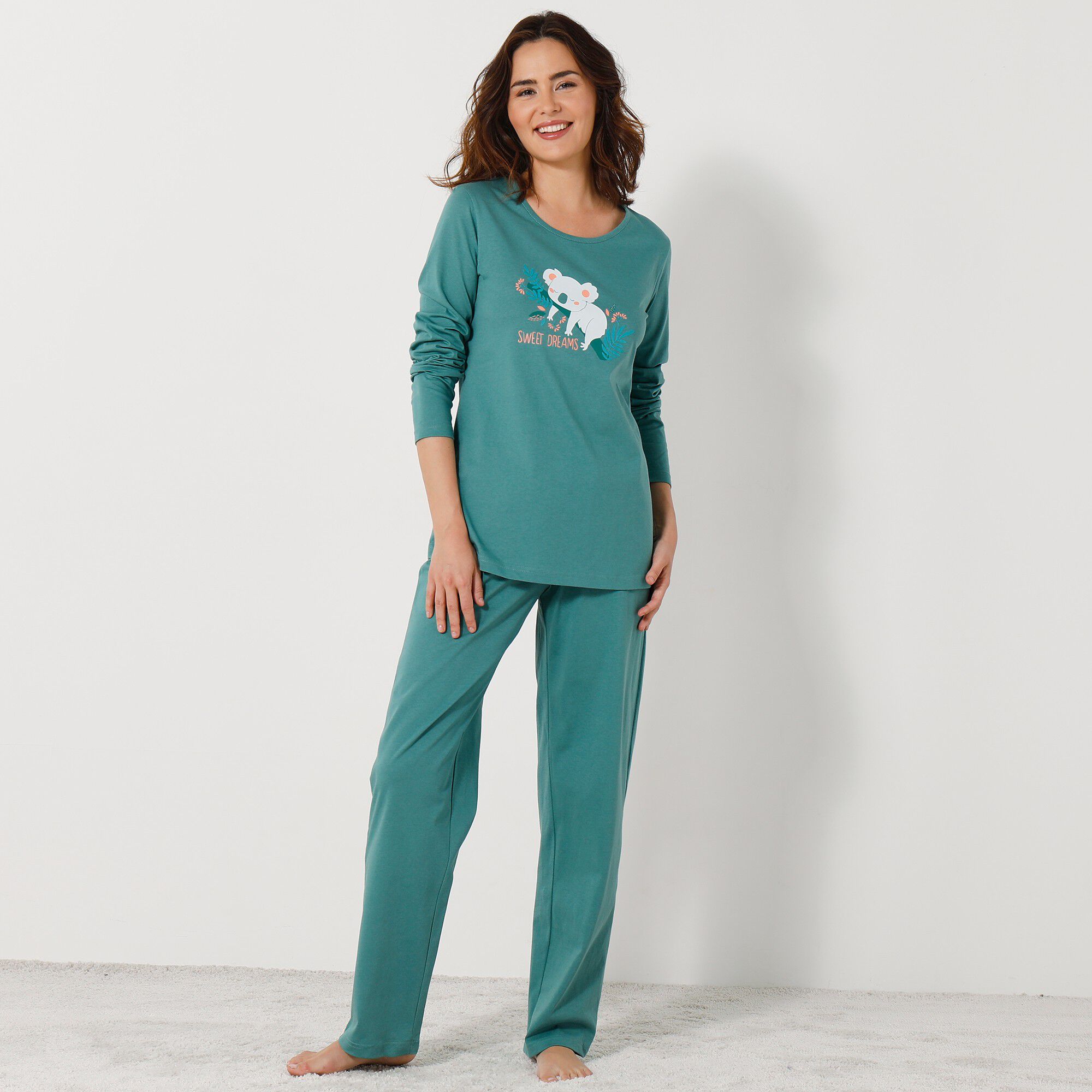 Pyjama manches longues motif 