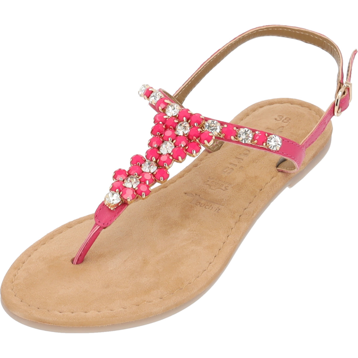 Tamaris 28124, T-Steg-Sandalen, Damen, FUXIA