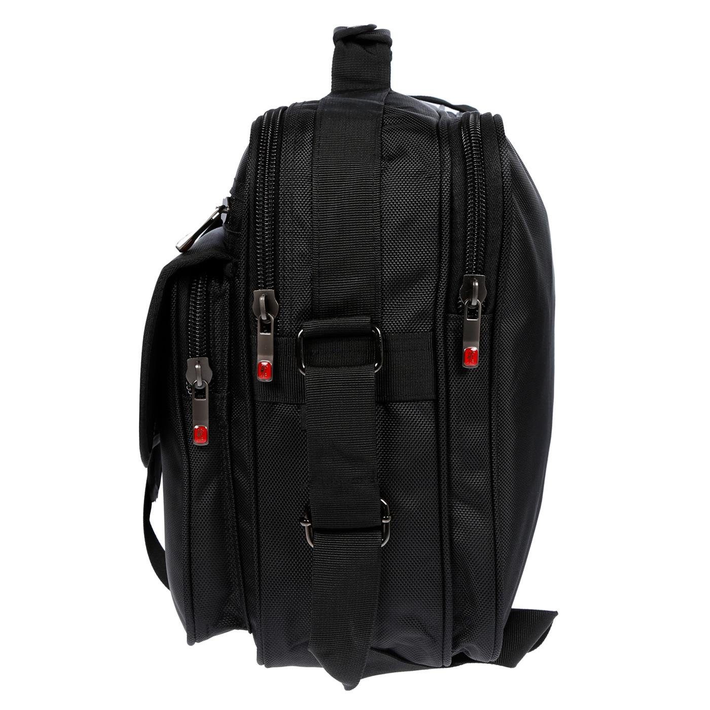 Christian Wippermann Umhängetasche Umhängetasche Laptoptasche 17 Zoll Herren Tasche, Messenger Bag Damen Schwarz