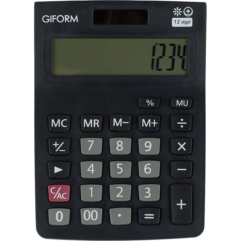 Giform Kalkulator 12 siffer Giform
