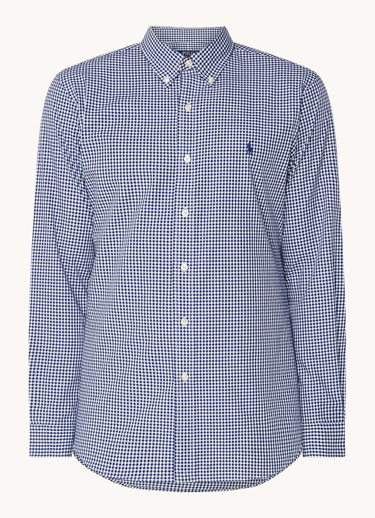 Srajca Ralph Lauren Custom fit s karo vzorcem in vezenim logotipom