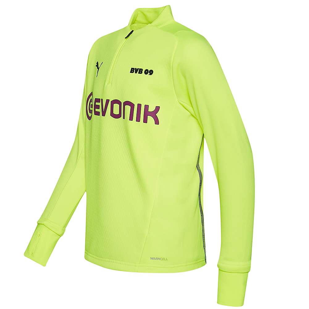 Borussia Dortmund BVB 09 PUMA 1/4 Zip Kinder Trainings Oberteil 759079-03