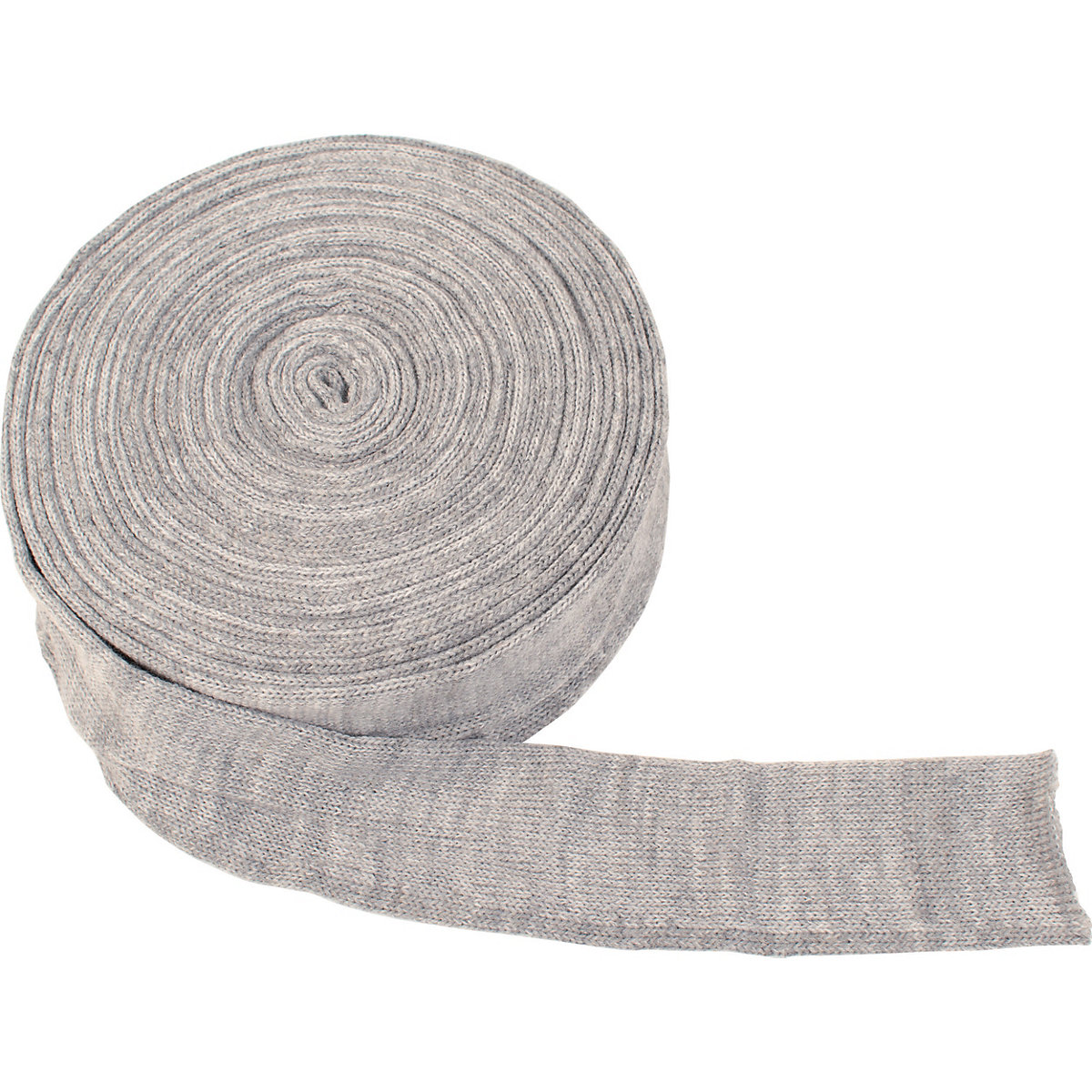 Strickschlauch 6 cm x 10m, grau