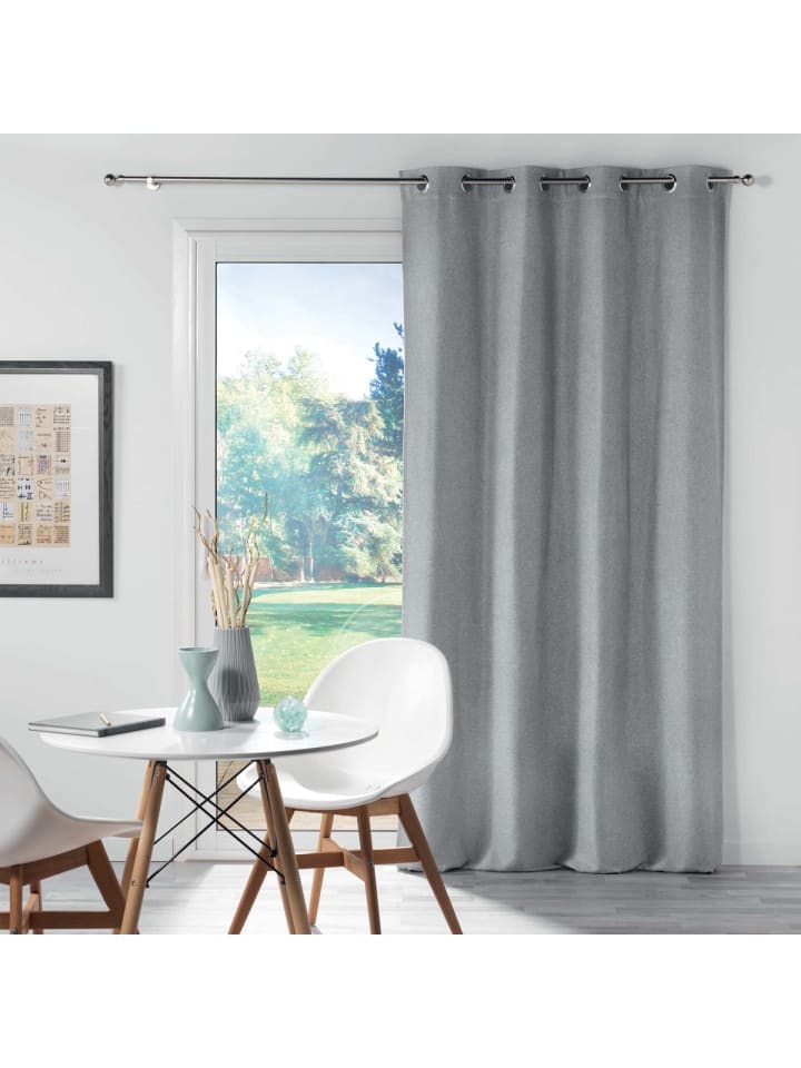 Douceur d’Intérieur Verdunkelungsvorhang in grau günstig kaufen onesize