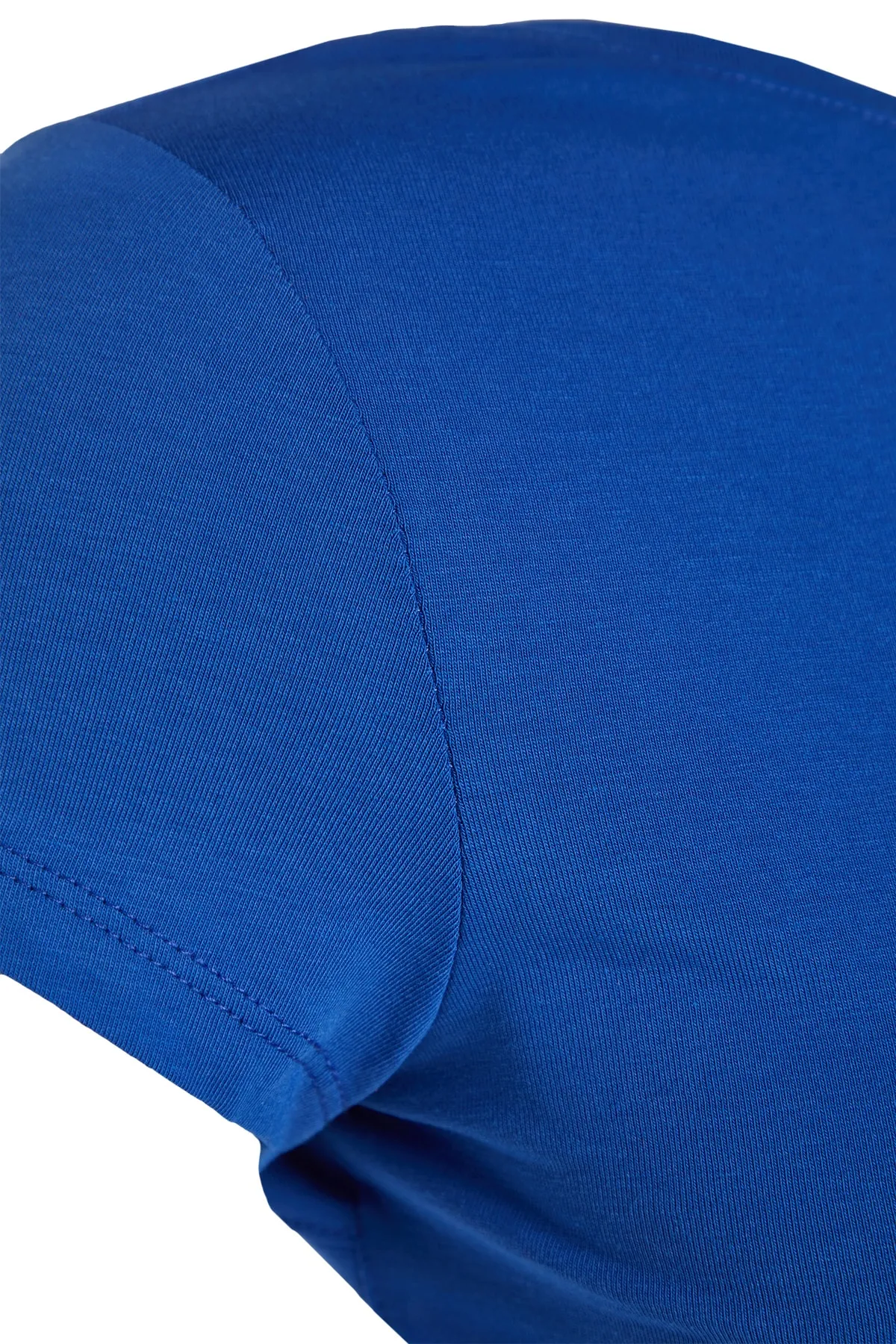 Trendyol Collection  Sax rückenfreie, bauchfreie, dehnbare Strickbluse aus Baumwolle TWOSS23BZ00912