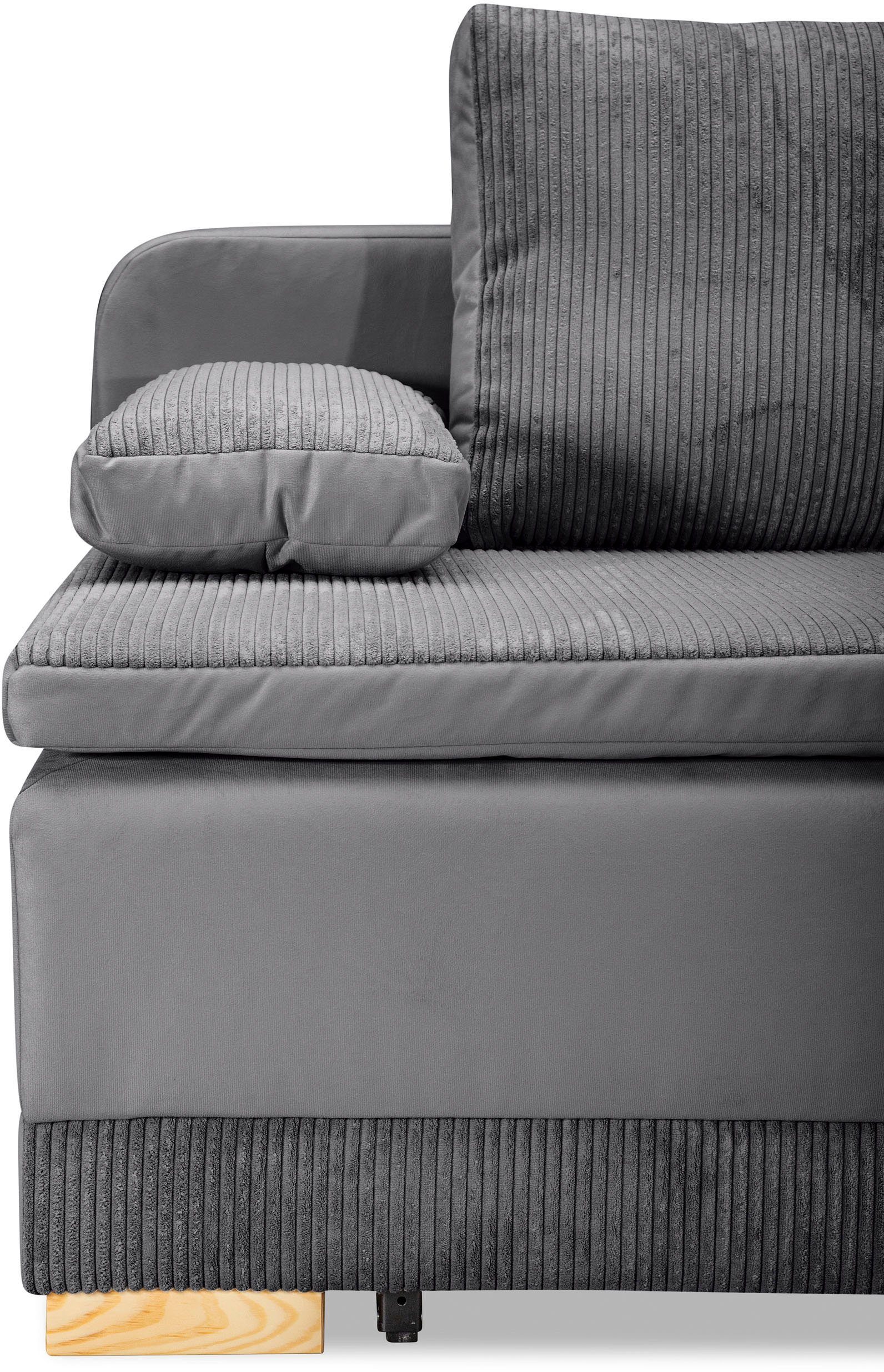 INOSIGN Schlafsofa Ben, mit Boxspringaufbau, Bettfunktion & Bettkasten, Dauerschlafsofa