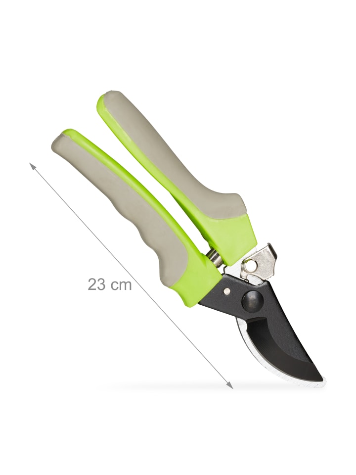 relaxdays Gartenschere in Grün/Grau - (L)23 cm günstig kaufen onesize