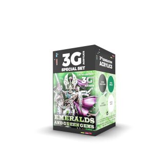 Wargame Color Set: Emeralds and Green Gems