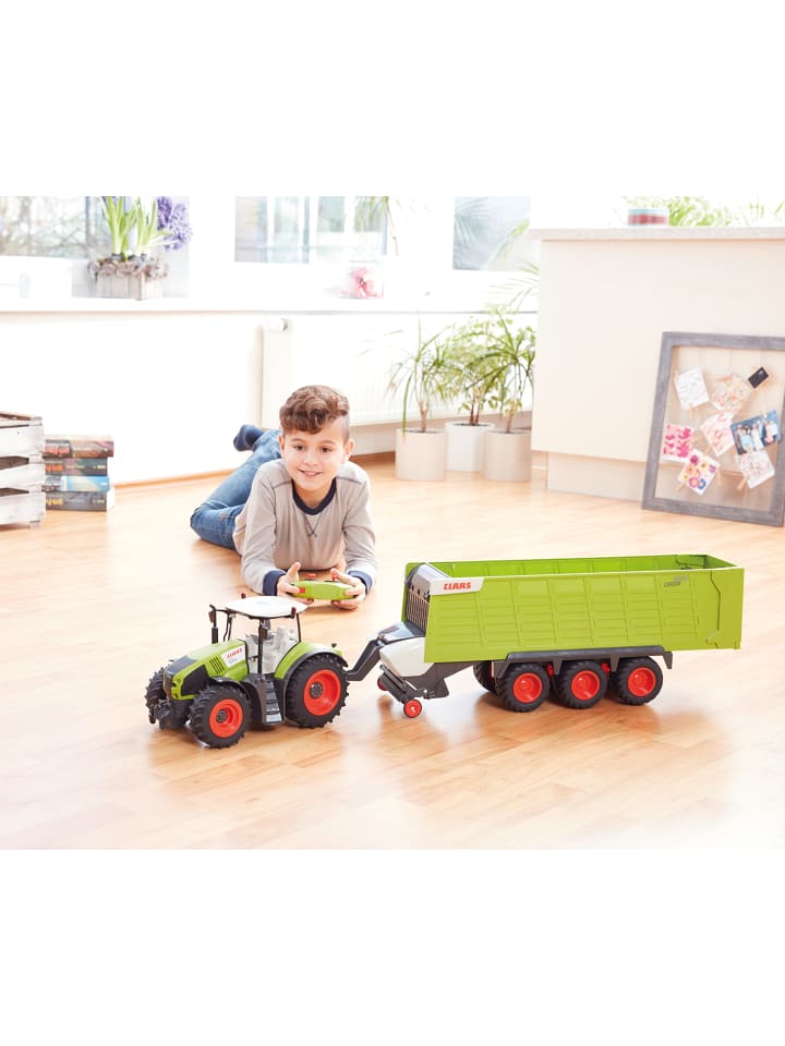 Happy People Ferngesteuerter Traktor Claas  Axion 870   Anhänger Cargos 9600 in grün günstig kaufen onesize