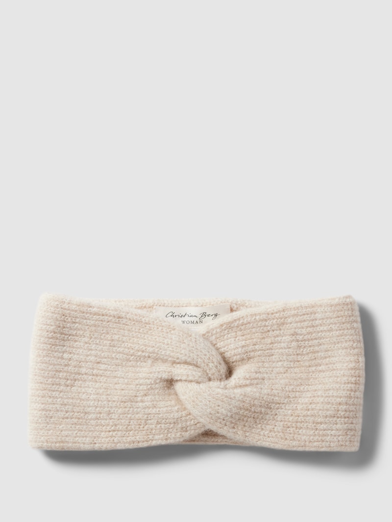 Stirnband mit Knotendetail in beige