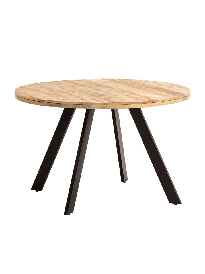KADIMA DESIGN Esszimmertisch 120x120x76 cm Mango Massivholz Esstisch Modern, günstig kaufen onesize