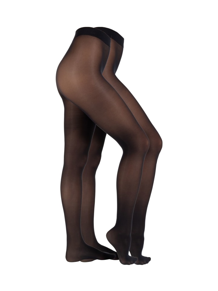 S. Oliver Strumpfhose 2er Pack originals 40 Denier in Schwarz günstig kaufen