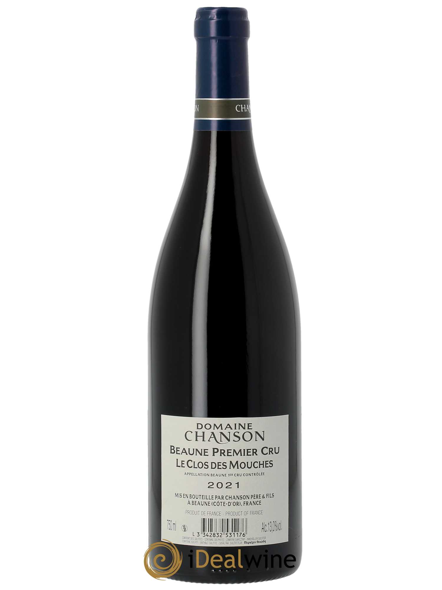 Beaune 1er Cru Clos des Mouches Chanson (Domaine)  2021 - Lot de 1 Bouteille